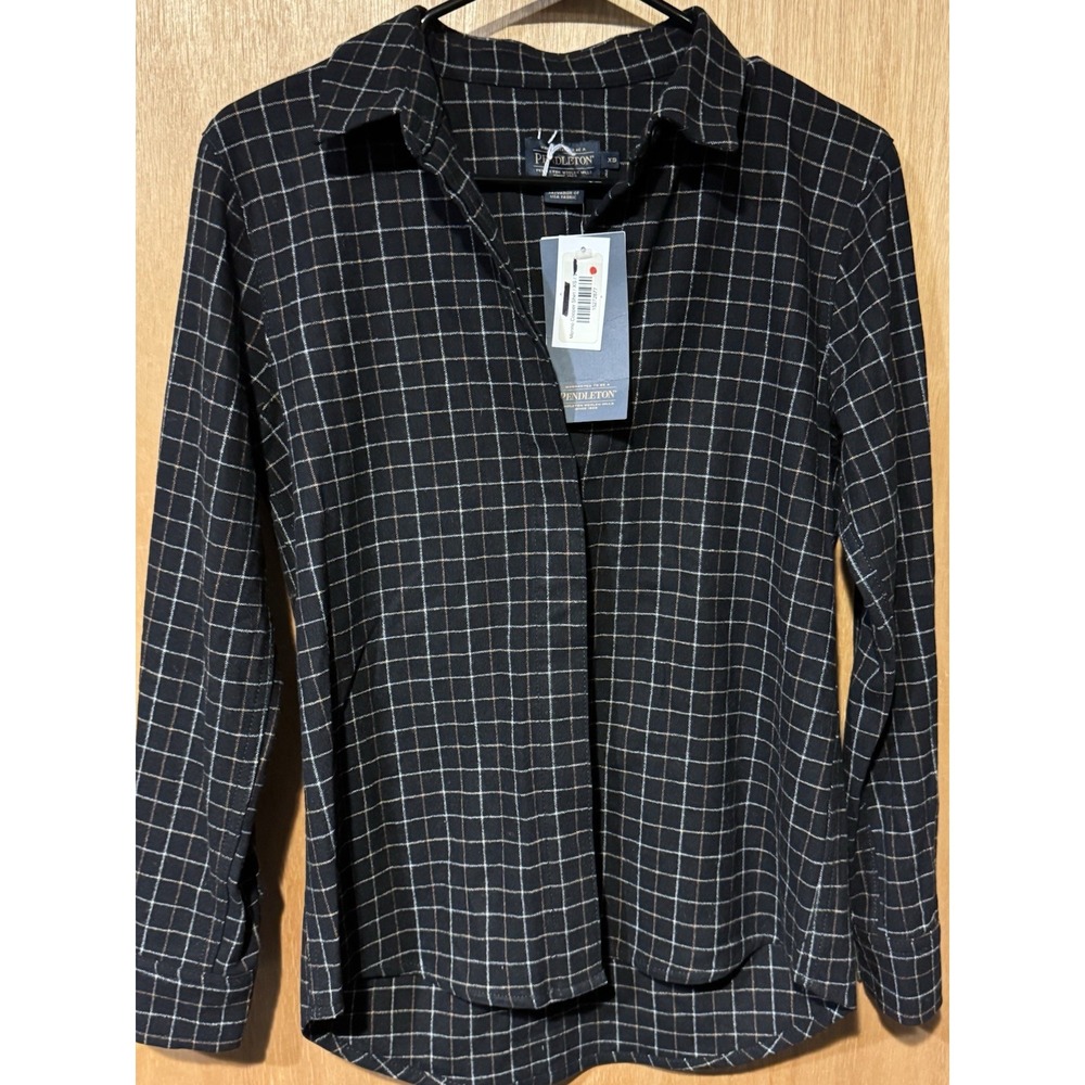 Pendleton NWT 100% Virgin Wool Button Up Long Sleeve Shirt Size XSmall